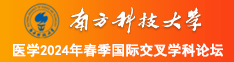 淫荡骚逼www南方科技大学医学2024年春季国际交叉学科论坛